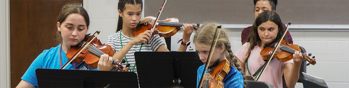 4 students - violins