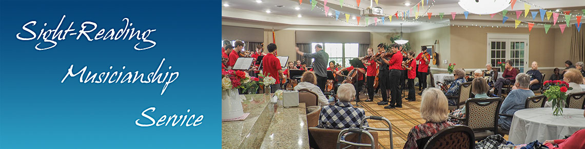 Banner-students playing for seniors