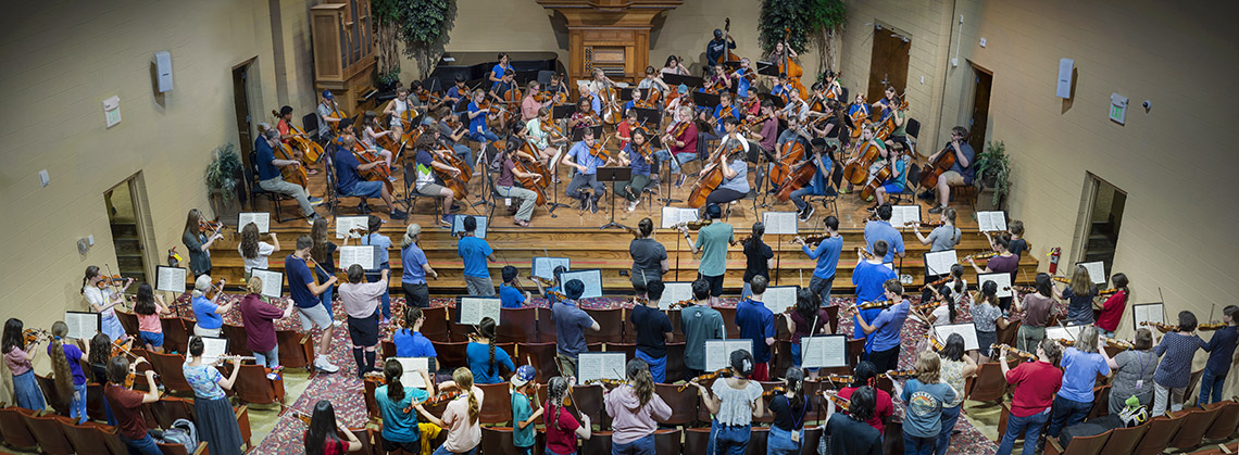 large group playing MendelssohnOctet