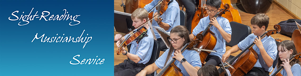 Young people playing cellos