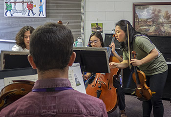 teacher and students